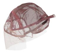 CTIRCHIU Adjustable Lace Wig Mesh Cap for Women in Brown Comfortable Wearing Super Stretchable Fabric Hair Net Wig Cap and Hair Wraps
