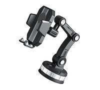 CTIRCHIU Adjustable Suction Cup Car Phone Holder Auto Phone Bracket for Navigation Durable and Stable Design Compatible with All Smartphones Black Color