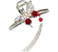 CTIRCHIU Alloy Butterfly-shape Hair Claws Chic Girly Strong Claws Fix Hair for Wedding and Dating