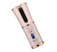 CTIRCHIU Automatic Hair Curler Cordless Rechargeable Hair Curling Tool USB Wireless Curler for Travel Pink High Temperature Resistance