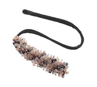 CTIRCHIU Bendable Rhinestone Bun Maker for Effortless Updos Ponytail Holder for Women Versatile Hair Bun Wrap for All Hair Types Quick Styling Tool for Busy Mornings