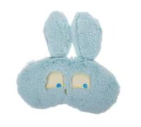 CTIRCHIU Blue Plush Sleeping Eye Shade with Washable Shading Feature for Nap and Place Disturbed by Light, Soft Comfortable Eye Cover for Family and Friends