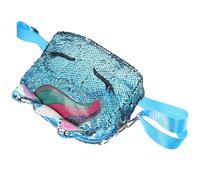CTIRCHIU Blue Pu Leather Unicorn Shaped Crossbody Shoulder Bag with Sequins, Multi-purpose and Easy to Clean, for Work or Casual Use