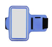 CTIRCHIU Blue Touchable Running Armband Adjustable with Strap and Neoprene Screen Film Storage Bag for Outdoor Sports, Mobile Phone and Money