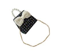 CTIRCHIU Bowknot Crossbody Bag Pearl Handle Cute Little Girl Handbag Style Small Shoulder Bag for Boys and Girls