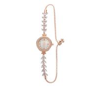 CTIRCHIU Bracelet Zinc Women's Accurate Rhinestone Watch with Elegant Quartz Movement, Round Alloy Case, Mermaid Motif Bangle Style for Elegance and Everyday Special Occasions