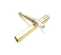 CTIRCHIU Brass Moxa Roller Stick Moxibustion Massage Tool for Home Use Portable Heating Device for Acupuncture Points Gold