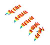 CTIRCHIU Bright Rainbow Triangle Bunting Banner Cloth Pennant Garland for Birthday Parties Weddings Classroom Decorations Colorful Festival Flag String