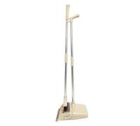 CTIRCHIU Broom and Dustpan Kit Stainless Steel Plastic Long Handled Standup Broom for Lobby and Rv Household Floor Cleaning Tool for Friends