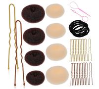 CTIRCHIU Bun Making Kit for Hair Donut Hair Bun Makers U-pins for Women and Updos