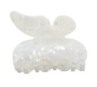 CTIRCHIU Butterfly Hair Claw Clip for Women Non-slip Design for Thick Hair Effortless Styling Tool for Buns and Updos Lightweight and Versatile in Pearl White