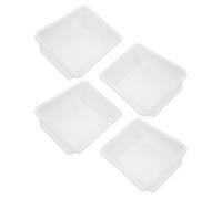 CTIRCHIU Chemical Reagent Tray 4pcs Plastic Storage Organizer for Teaching Demonstrations and Laboratory Experiments