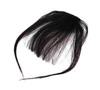 CTIRCHIU Clip in Air Fringe Bangs Extensions for Women Ultra-Thin Straight Human Hair Piece Natural Looking Hair Clip for Everyday Use