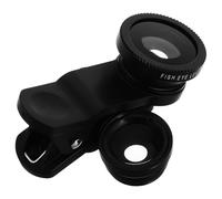 CTIRCHIU Clip on Macro Fish Eye Lens for Smartphone with Wide Compatibility, Plastic Three-in-one Design Phone Camera Adapter Featuring Magnifier Function for Mobile Photography