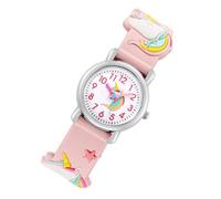 CTIRCHIU Creative Unicorn-Shaped Kids Cartoon Wrist Watch for Girls with Precise Quartz Movement and Sturdy Glass Alloy Material, for Christmas and School Season