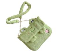 CTIRCHIU Cute Frog Crossbody Bag Plush Shoulder Bag for Women Fluffy Backpack with Unique Design for Daily Use and Fashionable Outfits