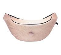 CTIRCHIU Dad Bag with Adjustable Belt Fanny Pack Funny Waist Bag Water-Resistant Pu and Canvas with Realistic 3D Beer Belly Printing for Traveling and Hiking