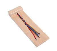 CTIRCHIU Early Education Teaching Aids Wood Learn to Braid Hair Toy Boys and Girls Creative Hair Braiding Teaching Toy for Boy Girl