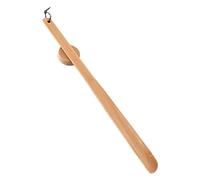 CTIRCHIU Extra Long Handle Wooden Shoe Horn Portable Shoe Wearing Helper for Men Women Smooth Edges Lightweight Design Reduces Bending Convenient Storage for Home Travel
