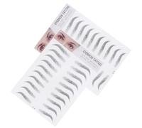 CTIRCHIU Eyebrow Stickers Temporary Eyebrow Transfer 2Pcs 20.5X15Cm Black for Men Beginners Create Brows No Recovery Time
