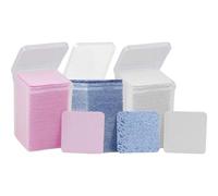 CTIRCHIU Eyelash Glue Wipes and Glue Bottle Cleaning Pads, 600pcs Cotton Remover Pads for Eyelash Extension Salon Use and Manicure Cleaning