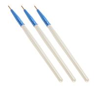CTIRCHIU Eyeliner Brush Fine Point Eyeliner Tool 3Pcs Ultra-Fine Tip Smooth Application White Plastic Makeup Brush Applicator for Beauty Toolkit and Makeup Looks