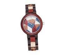 CTIRCHIU Fashion Quartz Wristwatch with Unique Wooden Design, Common Glass Mirror, and Precise Time Keeping, Suitable for Many Occasions and Kinds of Clothing