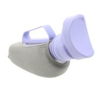 CTIRCHIU Female Urinal with Lid for Bedridden Women 40oz 1200ml Capacity, Spill Proof Bedside Urinal with Ergonomic Curved Opening and Raised Splash Guard, Portable Plastic and Silicone