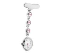 CTIRCHIU Fob Watch Practical Timekeeping Accessory Nurse Elegant Alloy with Dazzling Inlay Design for Nurses and Students, and Exam Companion
