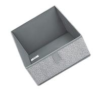 CTIRCHIU Foldable Trapezoid Storage Box Gray Fabric Clothes Organizer Large Capacity Multifunctional Wardrobe Drawer Storage Bin for Underwear Socks and Household Sundries