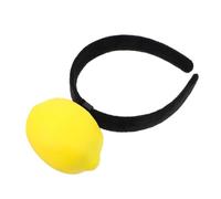 CTIRCHIU Funny Fruit Plush Headband Lemon Decor Novelty Hair Hoop for Birthday Christmas and Holiday Parties Unique Dress up Accessory for Boy Girl and Adults
