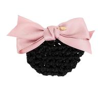 CTIRCHIU Hair Clip Cover Snood Cotton Band, Pink Mesh Hair Accessory for Women, Professional Work Hairnet for Nurses, Flight Attendants, and Hotel Staff