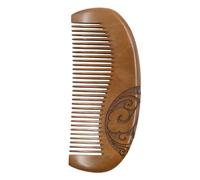 CTIRCHIU Hair Comb and Half Moon Shape Carving Peach Wood Scalp Massage Wooden Comb Anti-static Headache Relief Feature for Women Girls
