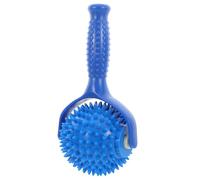 CTIRCHIU Handheld Blue Yoga Massage Stick with Spiky Massage Ball, Manual Back Massager Roller for Deep Tissue Muscle Relief and Fitness Relaxation at Home