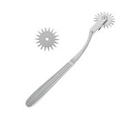 CTIRCHIU Handheld Rolling Massage Hammer Stick for Body Therapy, Silver Touch Roller Massaging Tool for Muscle Relaxation and Trigger Point Relief, Portable Body Massage Device