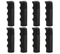 CTIRCHIU Handlebar Grips 4 Pairs Black PVC 22mm Replacement Covers Compatible with Walkers and Outdoor Trolleys Featuring Versatile Fit and Non-Slip Function