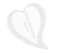 CTIRCHIU Heart Shaped Eyebrow Drawing Ruler Quick Brow Shaping Stencil Plastic Lightweight Makeup Guide Tool for Precise Mapping Studio Use