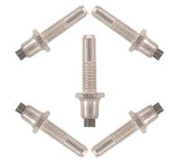 CTIRCHIU Hiking Pole Tips Resists Wear Replacement Tungsten Steel 5pcs Hexagonal Threaded Connection, Silver Colour with Effortless Tip Change for Walking Cane and Trekking Stick