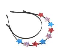 CTIRCHIU Independence Day Patriotic Star Hair Hoop Double Layer Glitter Stars Hairband for Celebrations Comfortable Secure and Party Hair Accessories