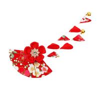 CTIRCHIU Japanese Kimono Tassel Hair Clip Elegant Hair Accessory for Women for Cosplay Festivals and Photoshoots Durable Design with Beautiful Cherry Blossom Decoration