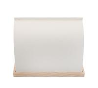CTIRCHIU Jewelry Organizer Display Curved Elegant with Stand Design White and Wood Base, Compact Size Necklace for Easy Placement Chain Market Vendors and Retail Environments