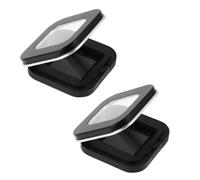 CTIRCHIU Magnetic Empty Makeup Powder Container 2pcs Refillable Eyeshadow Travel Case Plastic Loose Powder Box Cosmetic Storage for Women and Makeup Artists