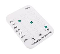 CTIRCHIU Magnetic Pet Feeding Reminder Slider Sign for Dogs and Cats with Daily Medication Tracking and User-friendly Design Abs Material Sliding Pet Pill Sticker System for Fridge or Wall