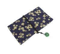 CTIRCHIU Makeup Brush Storage Bag Japanese Style Cherry Blossom and Koi Fish Design Portable and Spacious for Travel Daily Use