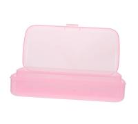 CTIRCHIU Manicure Sterilizer Box with Detachable Filter, Pink Nail Tool Cleaning Tray for Tweezers and Clippers, Nail Art Organizer for Professional and Home Use