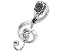 CTIRCHIU Microphone Music Note Brooch Pin Alloy Decorative Accessory for Weddings and Music Events Women