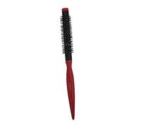 CTIRCHIU Mini Hair Curling Comb with Wooden Handle Scalp Massage Hair Rolling Brush for Salon Personal Use Durable Hairdressing Tool for Smooth Charming Styles