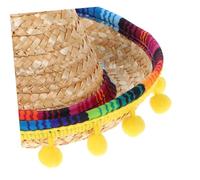 CTIRCHIU Mini Mexican Sombrero Hat for Pets Vibrant Party Accessory for Birthdays and Celebrations Fun Decoration for Dogs and Cats Fiesta Hat