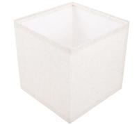 CTIRCHIU Modern Style Iron Lampshade with Cloth Material, Square Beige Table Lamp Shades for Hotel and Dinner Room, Featuring Decorative Design that is Not Easy to Deform or Fall Apart