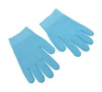 CTIRCHIU Moisturizing Gel Gloves for Sleep Cotton Therapy Gloves for Dry Skin Repair Soft Spa Hand Treatment Birthdays Holidays Sky Blue